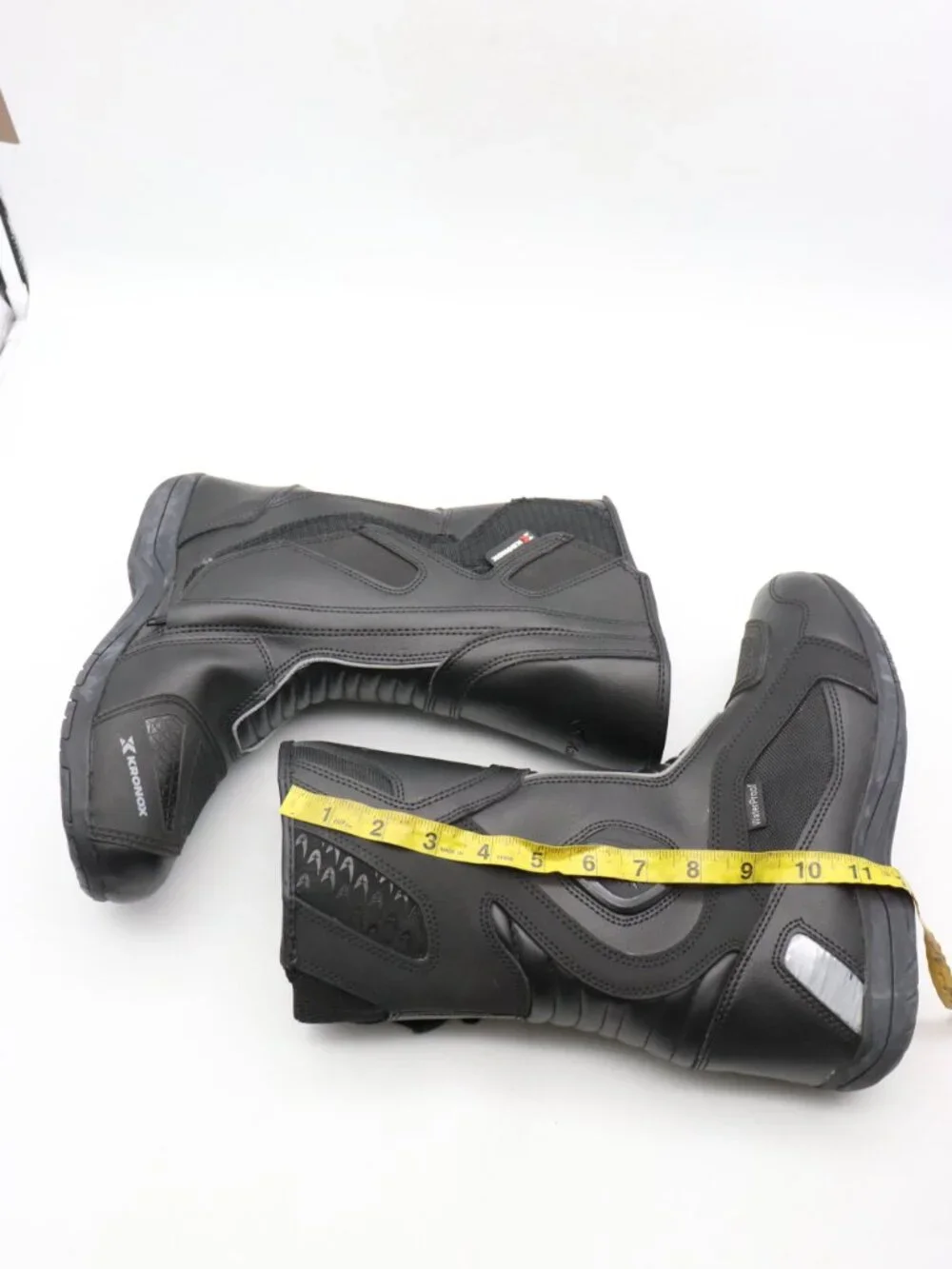 Kronox Lanin Men’s Size 8 Motorcycle Touring Riding Boots Black Waterproof